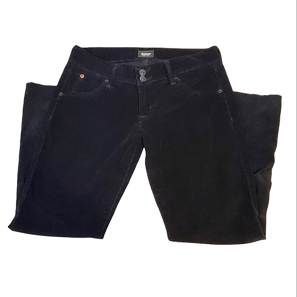 HUDSON | Women's Collin Skinny black corduroy pants. Size 27.